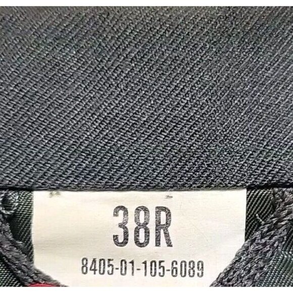 Vintage Army Issued Patch Jacket 38 Reg Dress Uniform Dark Green USA Gold Button - Picture 2 of 9